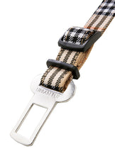 Load image into Gallery viewer, Brown Checked Tartan Seat Belt Restraint
